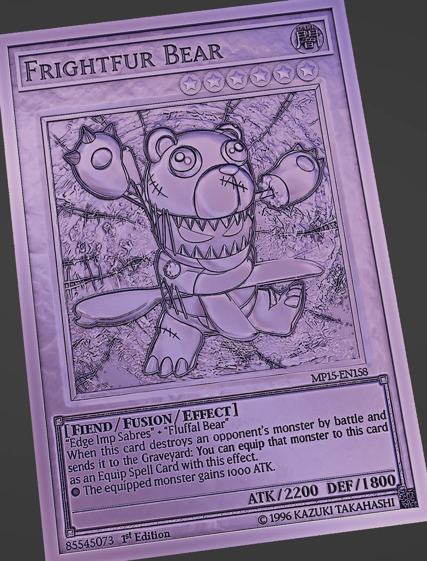 Other STL Download - FRIGHTFUR BEAR - YUGIOHby Wsonuchiha3D