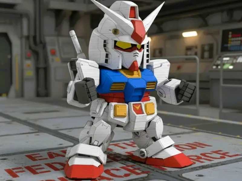 Gundam (RX-78-2) - Chibi Robot Figurine