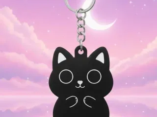 Black CaT Keychain #2