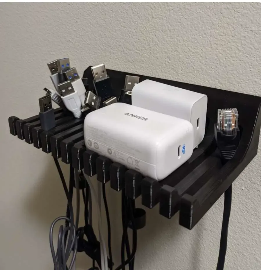 Cable Organizer Shelf

by MrGreaterThan (2020) - Thingiverse