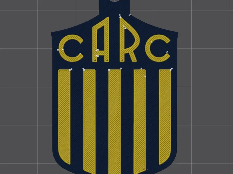 llavero escudo Rosario Central v2 CARC
