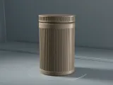 Threaded Screw-Top Container – Ribbed Minimal Storage-4