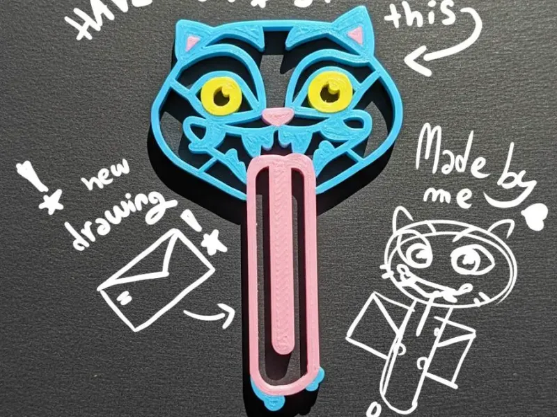 Derpy Tiger Lesezeichen mehrfarbig stl kpop Dämonenjäger
