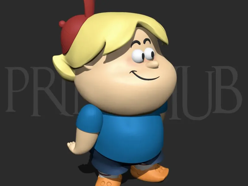 Gunther from Kick Buttowski Fanart 3d print model