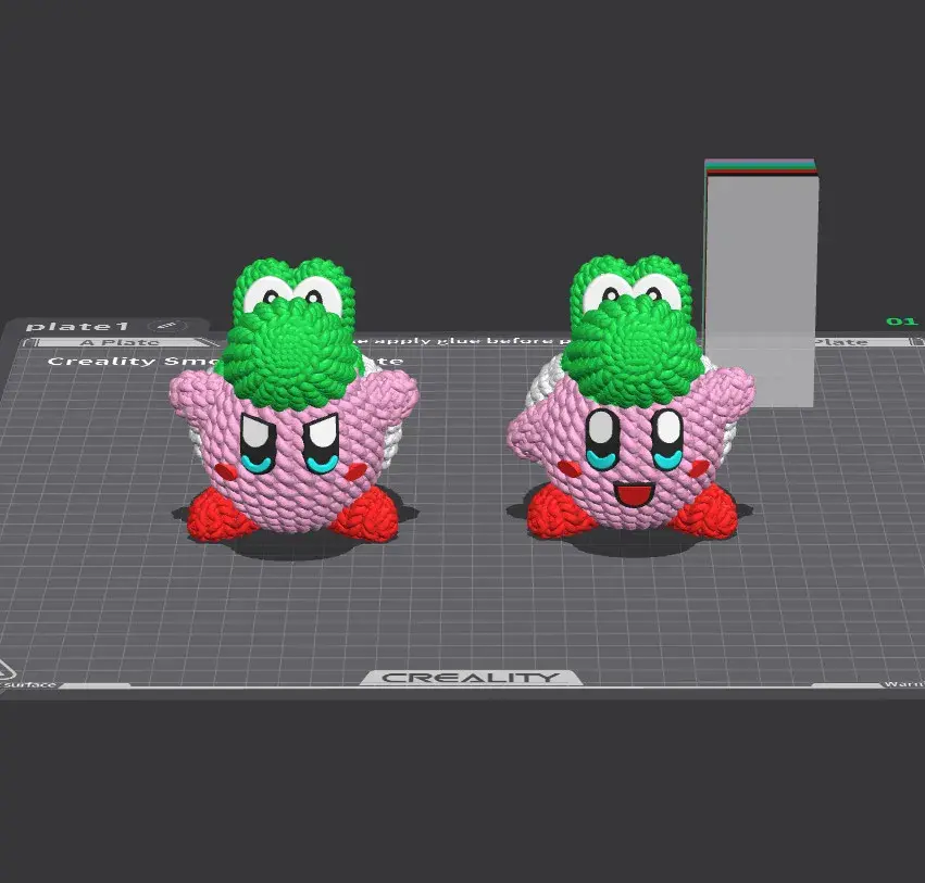 KIRBY YOSHI CROCHET KNITTED - STL & 3MF MULTICOLOR