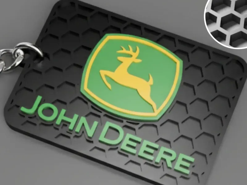 John Deere Logo Schlüsselanhänger