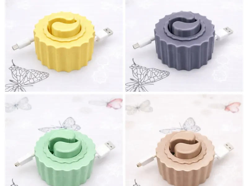 🌸 Blumen-Stern-Kabelhalter – Modular Multicolor