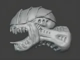 Alien head without eyes-1