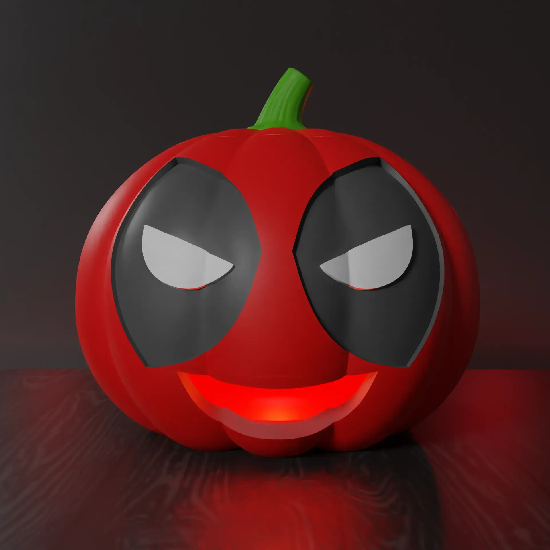 Halloween Pumpkin Deadpool - Seperated Parts & Multicolor