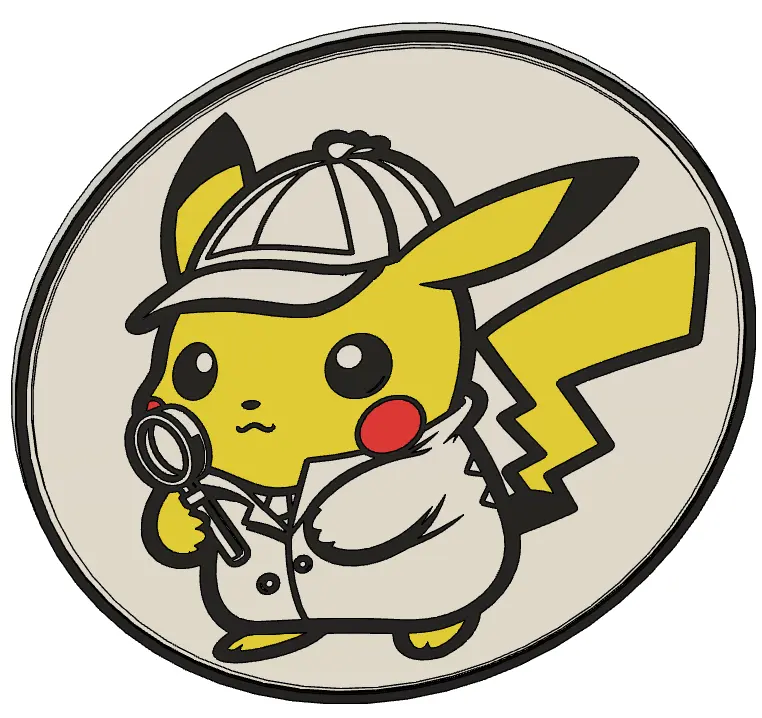 Pikachu Detective Coaster