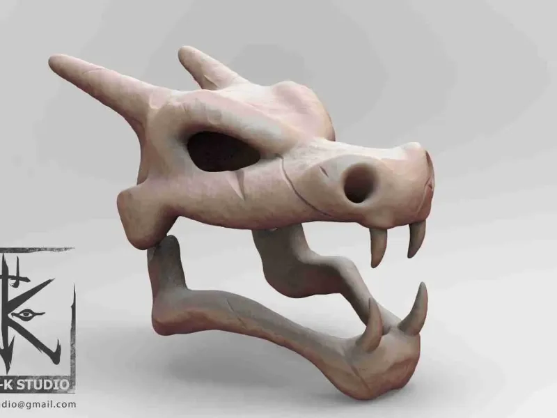 ЧЕРЕП ЧАРОДЕЯ 3D ПЕЧАТЬ МОДЕЛЬ