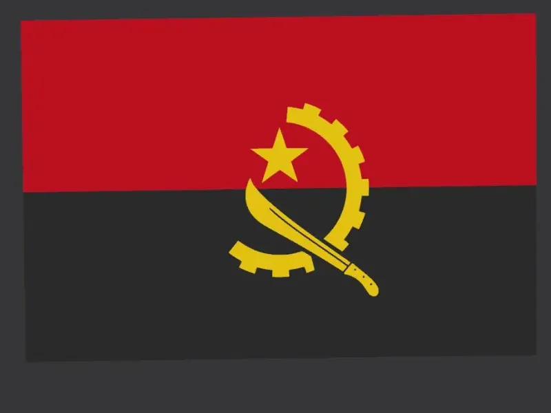 AO - Angola decoration Flag