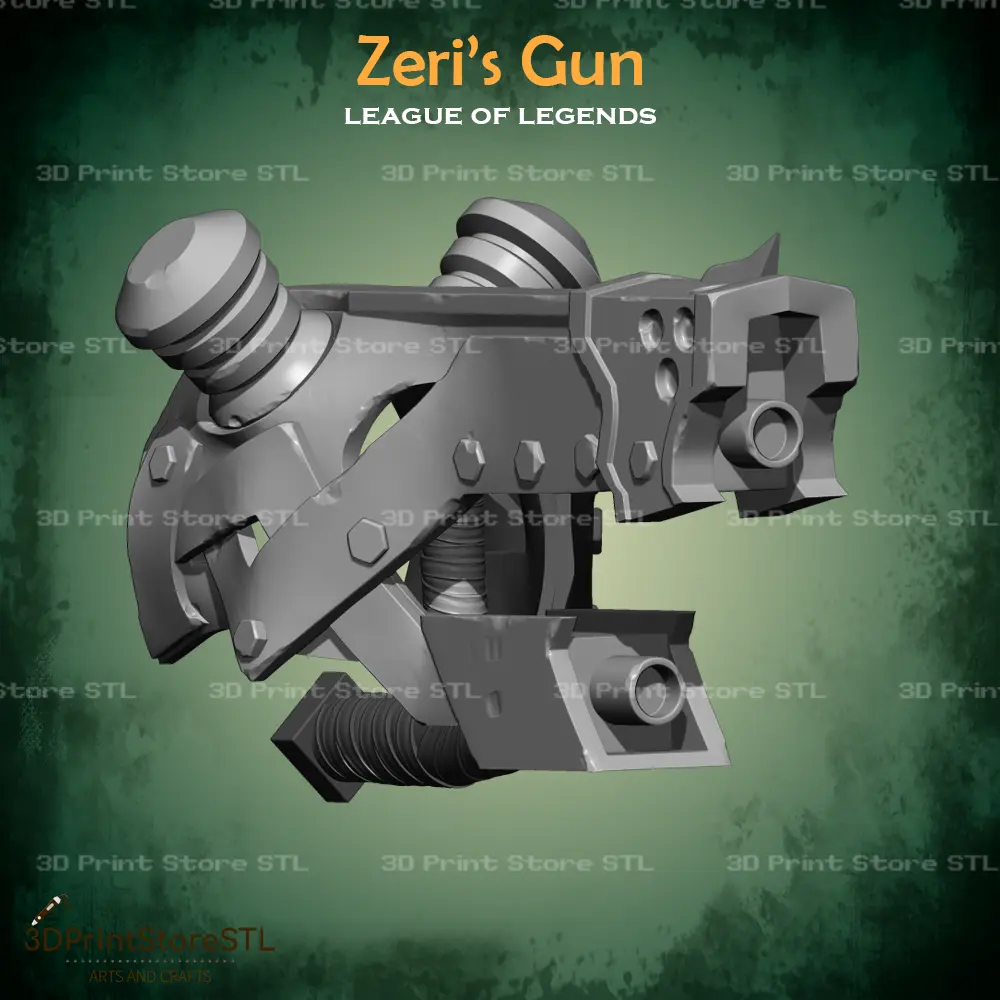 Zeri Gun Cosplay League of Legends - STL File