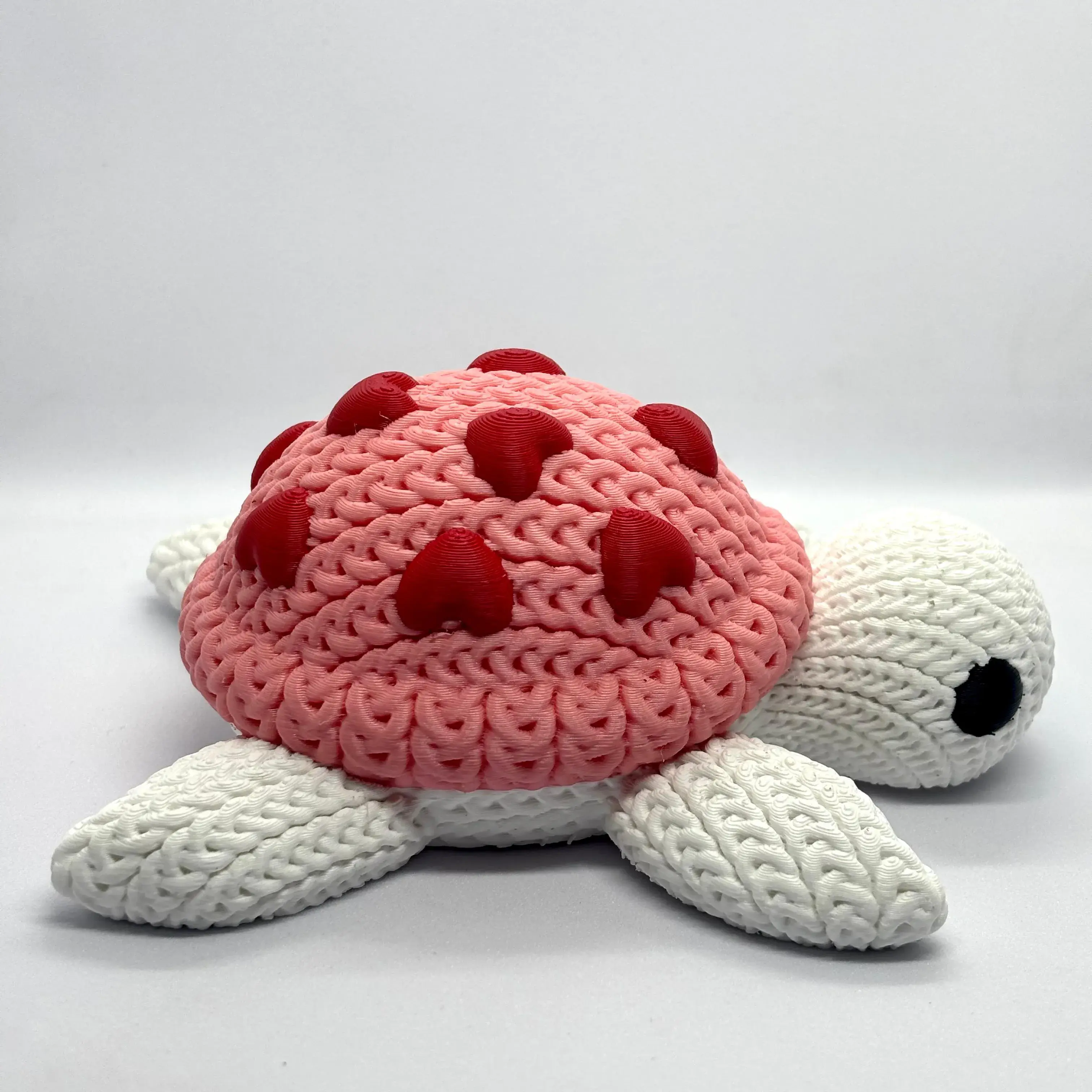 Knitted Valentine Turtle