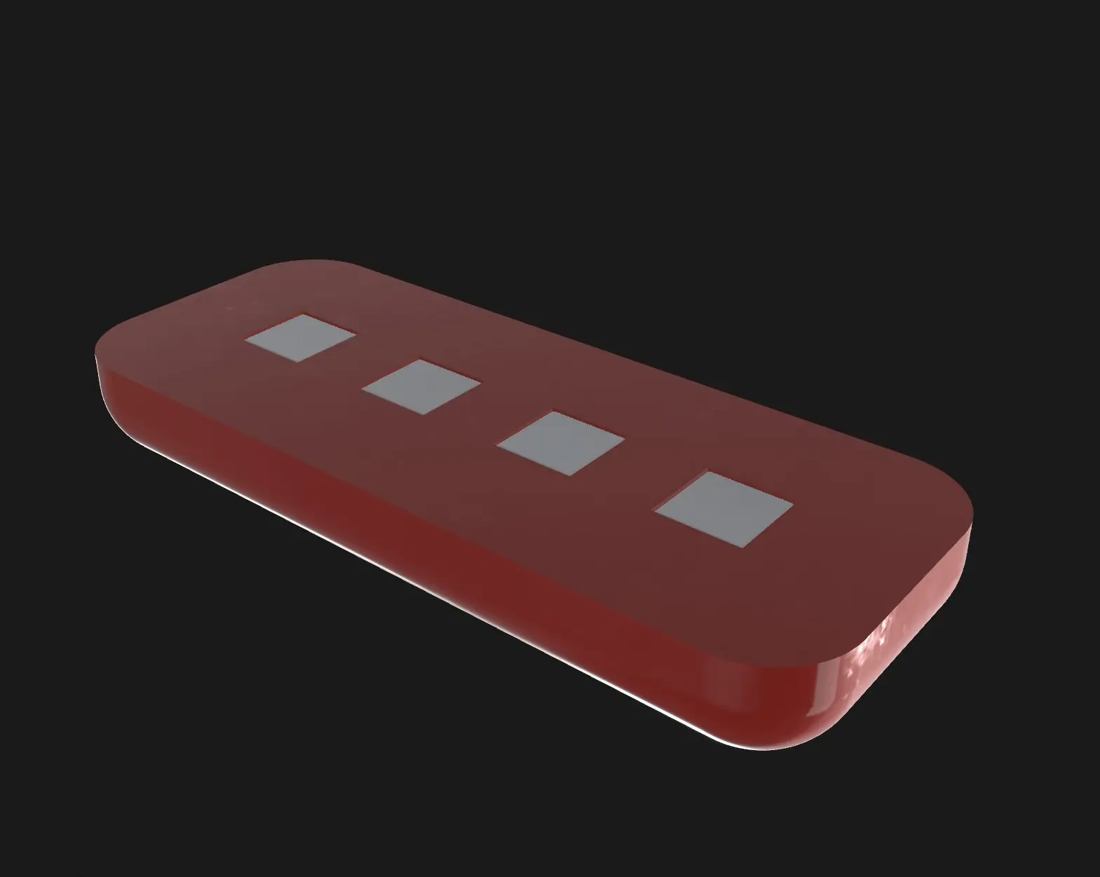 Hexkey holder with cubic magnets 5mm x 5mm x 5mm
