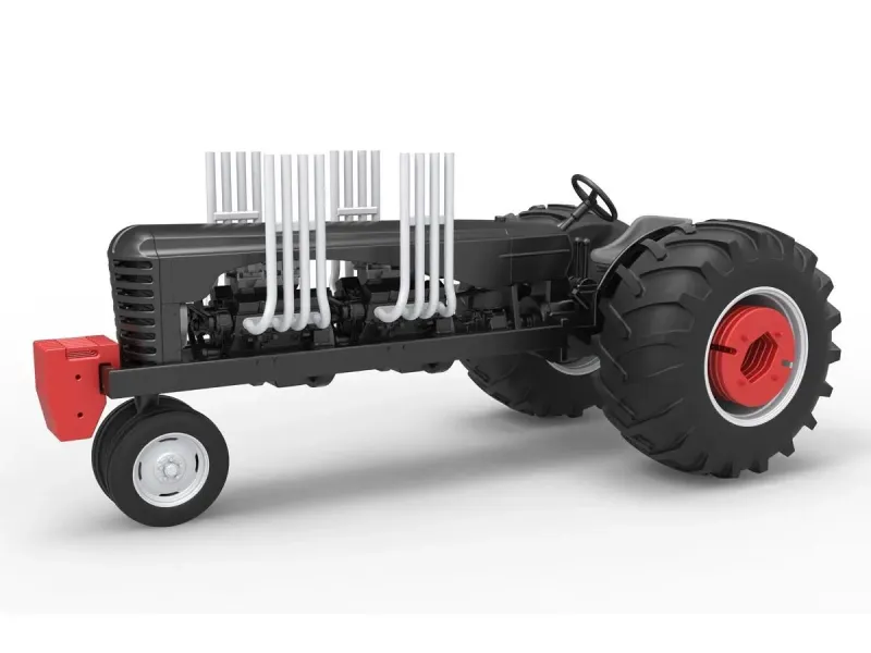 Vintage Small block Pulling tractor Version 3 Scale 1:25