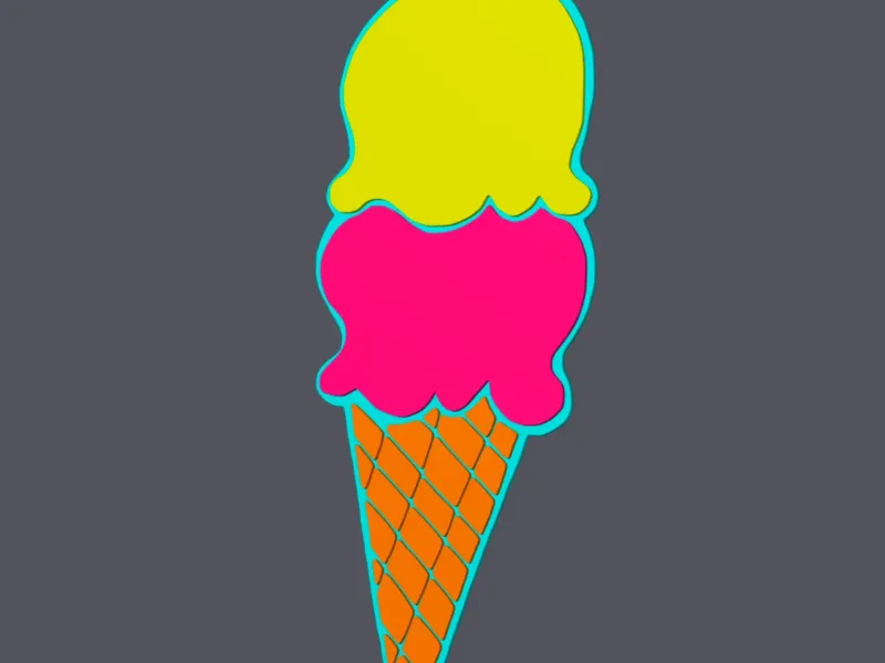 Ice Cream Cone - Wall Art