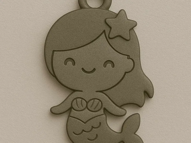 key chain sirene kawaii