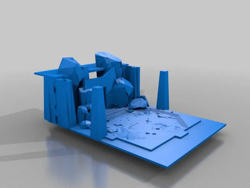 temple dioramas - display boards - terrain