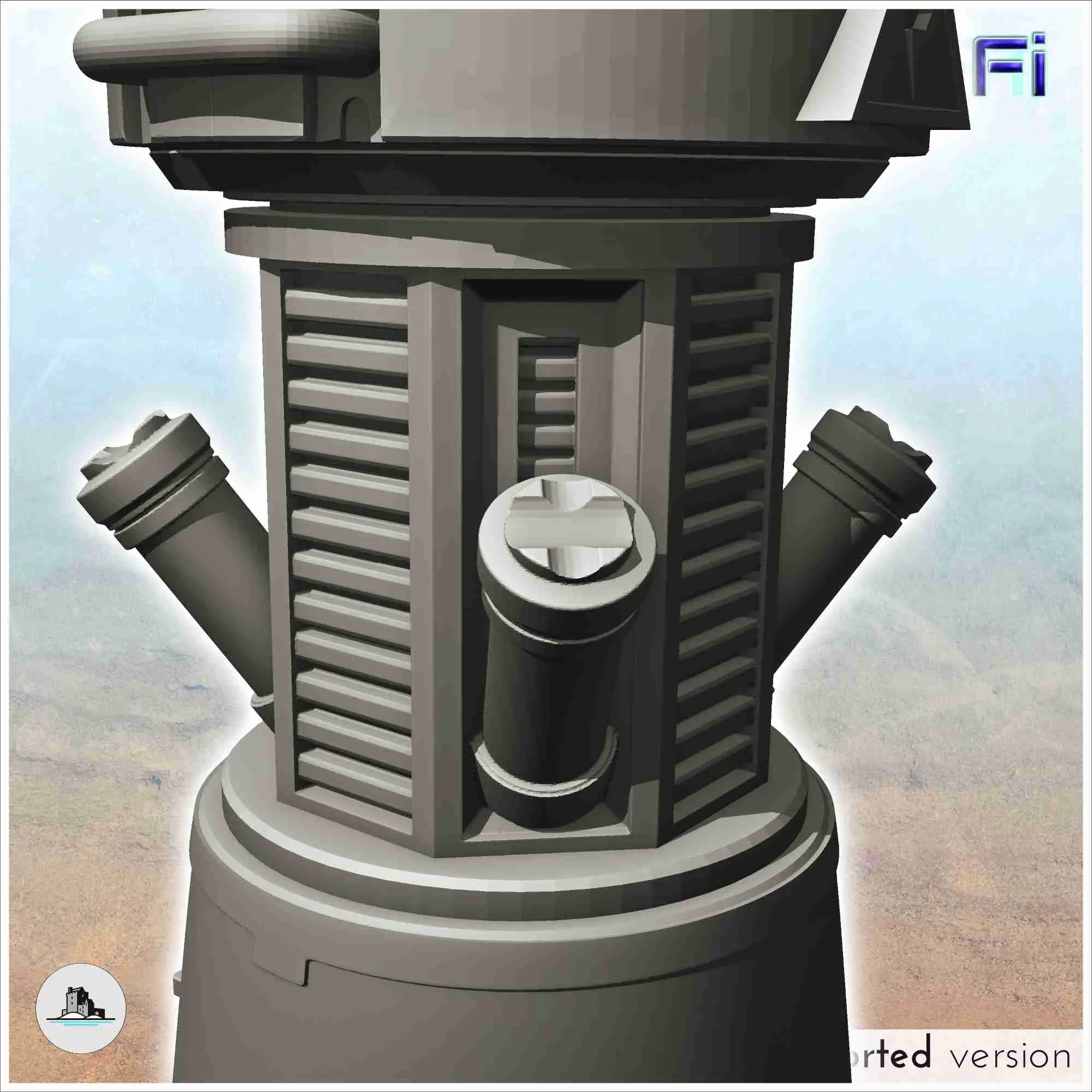 Set of two extraction machines for planetary base (5) - mini