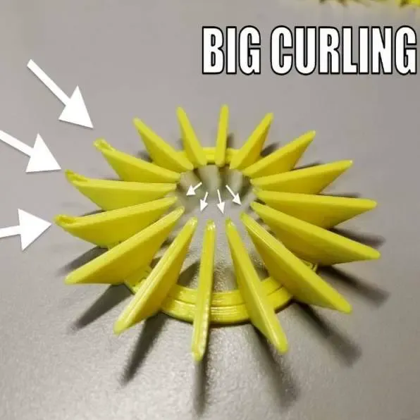 Test for Warping or curling