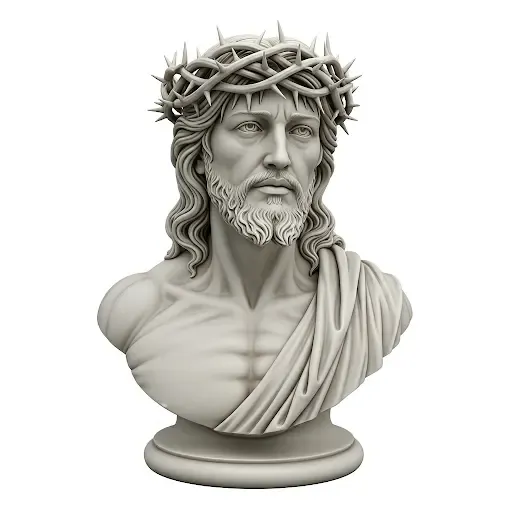 Busto de Jesucristo de estilo greco