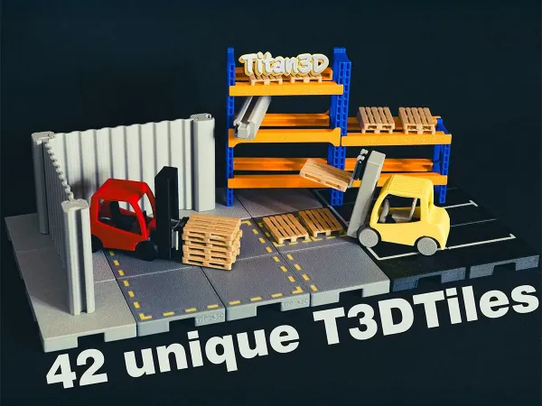 Diorama Modulare di Magazzino in Scala 1:50 – Edizione T3DTiles