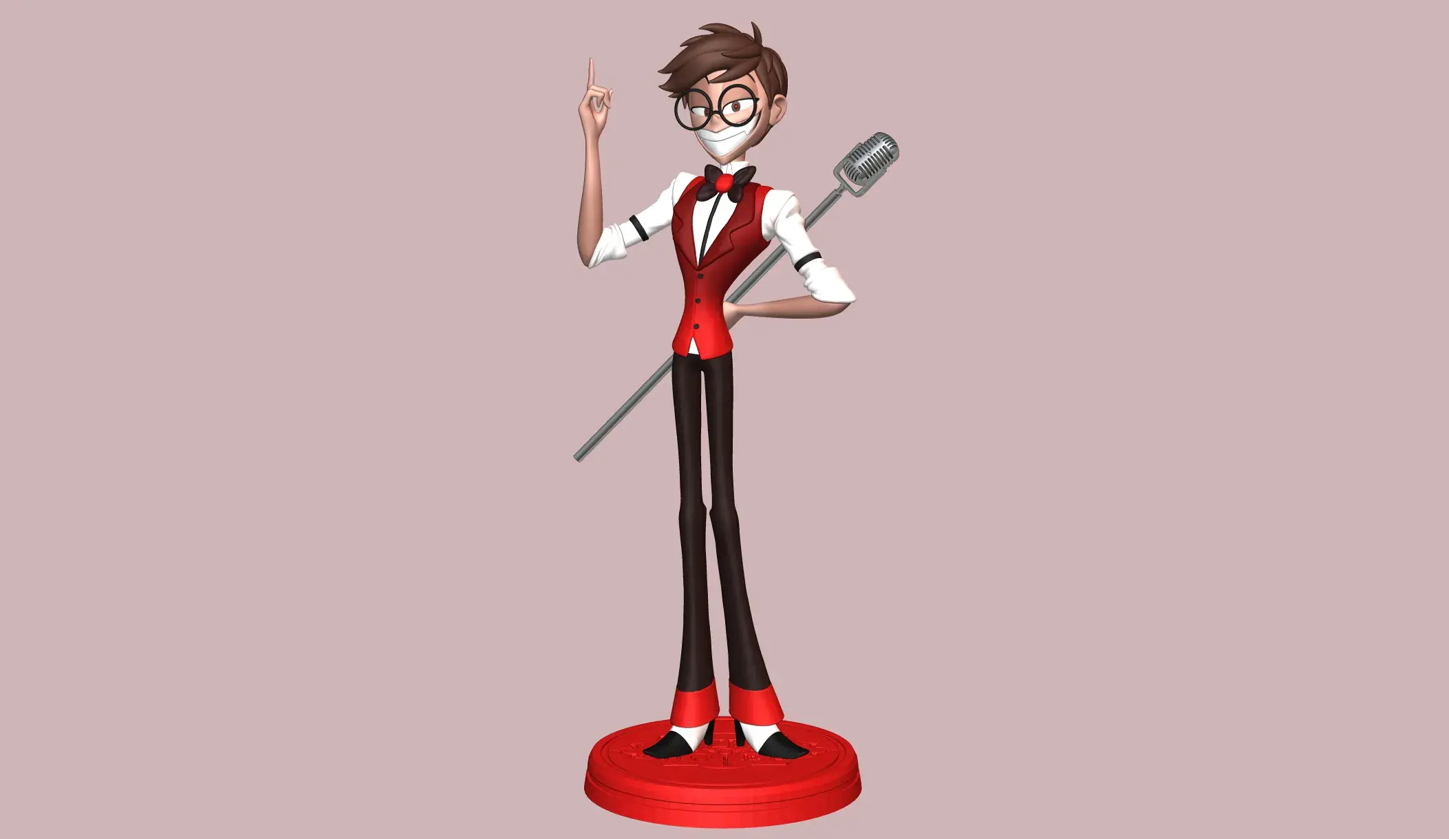 Characters & Creatures STL indir - Alastor Human Hazbin Hotel