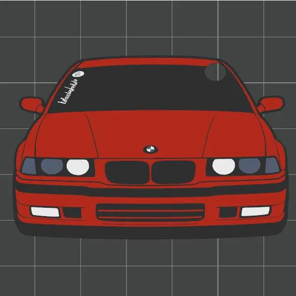 Car Keychain - BMW Series 3 (gen. E36)