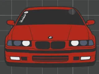 Car Keychain - BMW Series 3 (gen. E36)