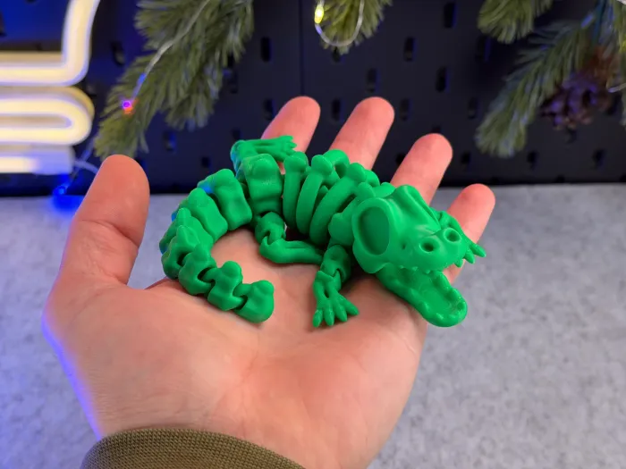 Articulated Skeleton Crocodile - Toys - PLA - 3D printed product - фото 6