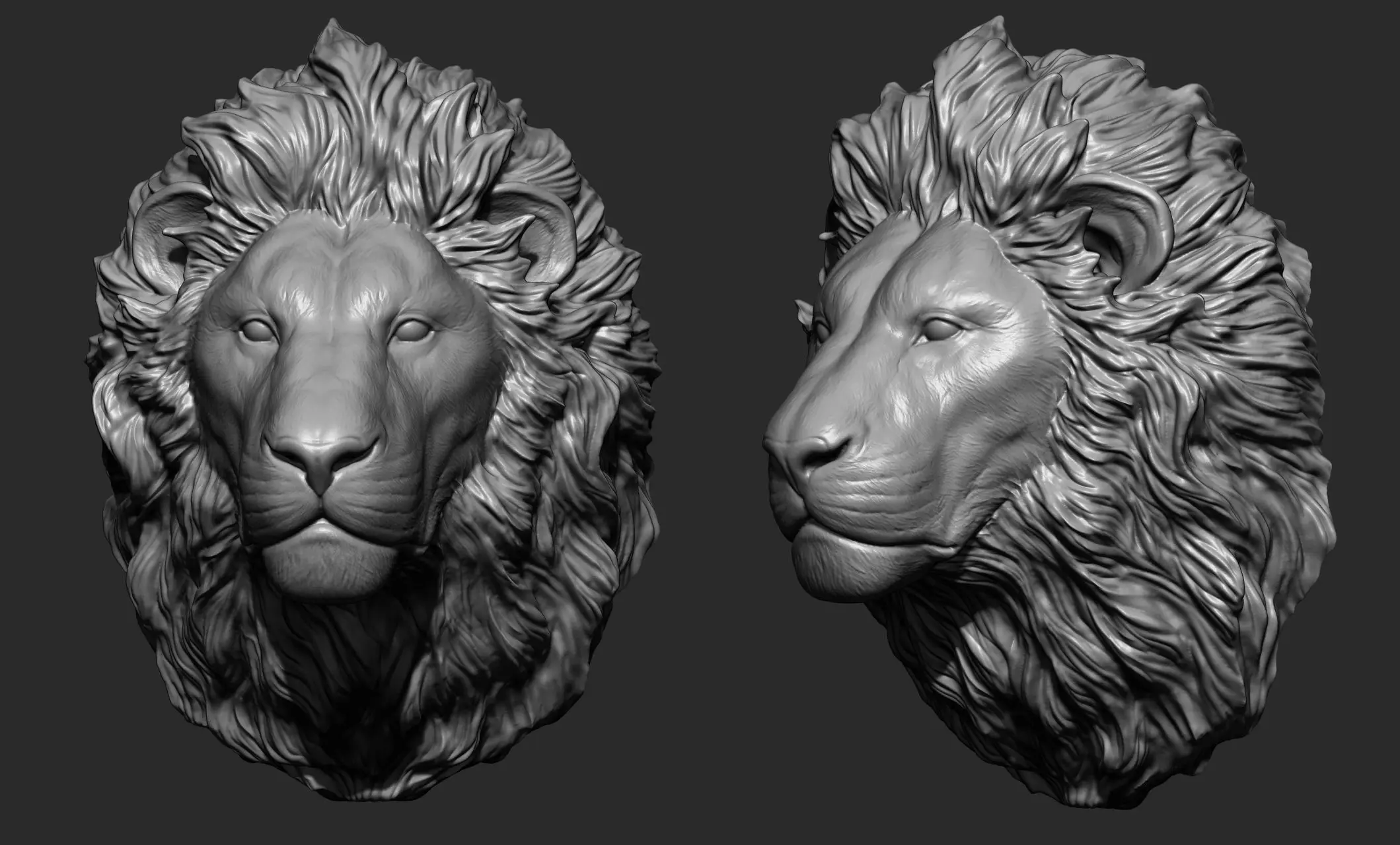 lion head | 3D models download | Creality Cloud