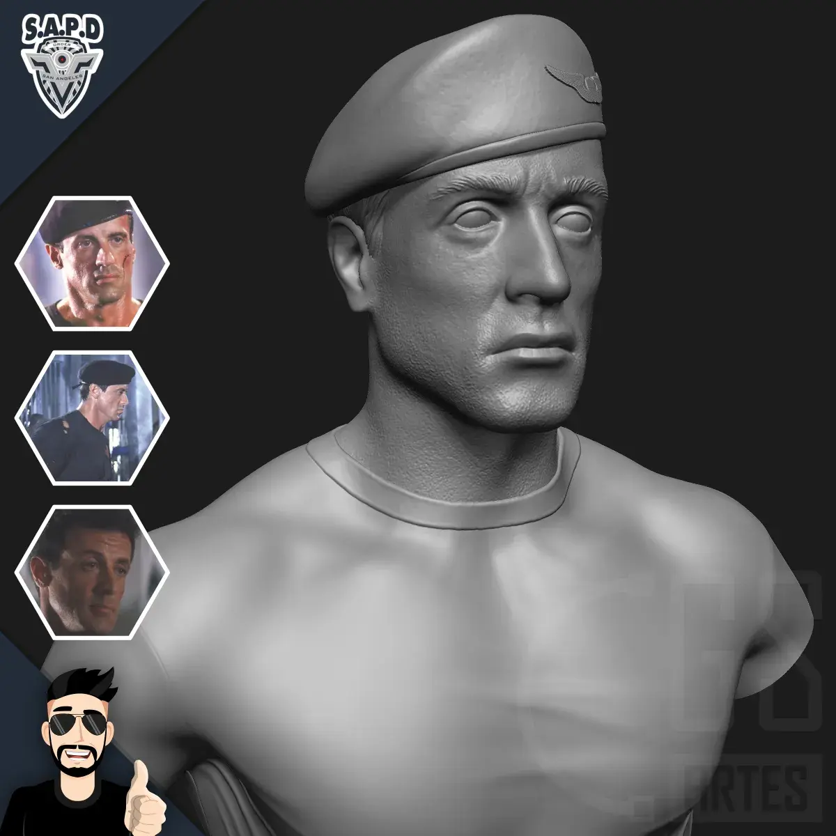 JOHN SPARTAN (Sylvester Stallone) - DEMOLITION MAN