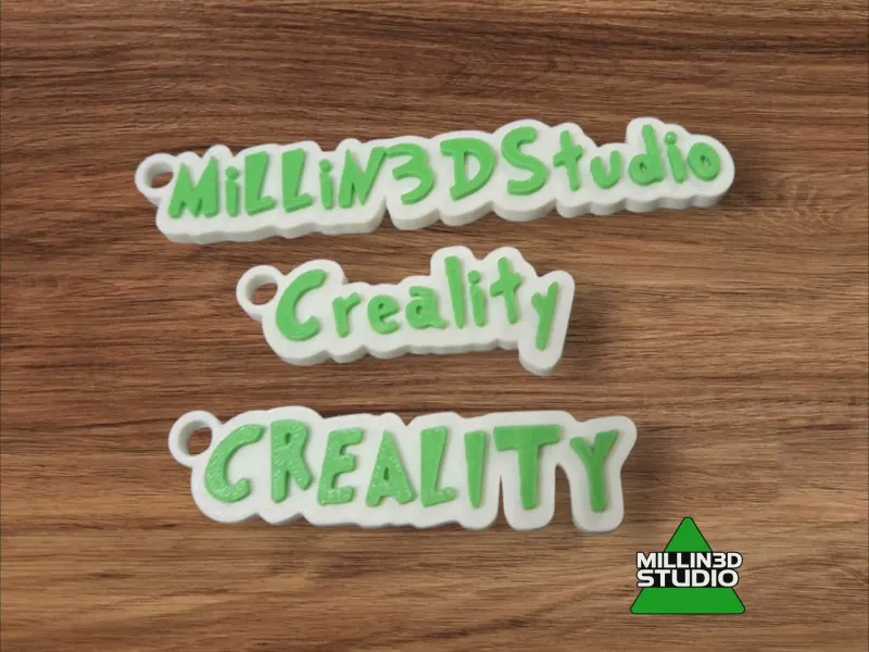 Creality and MiLLin3dStudio Keychains 3d printing