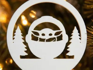 christmas star wars grogu ornament