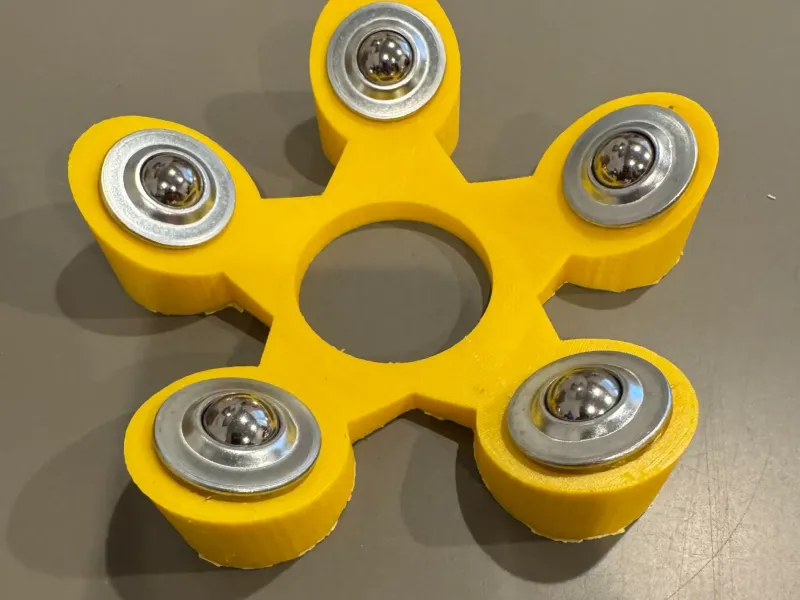 5 bearing bowling ball roller stand
