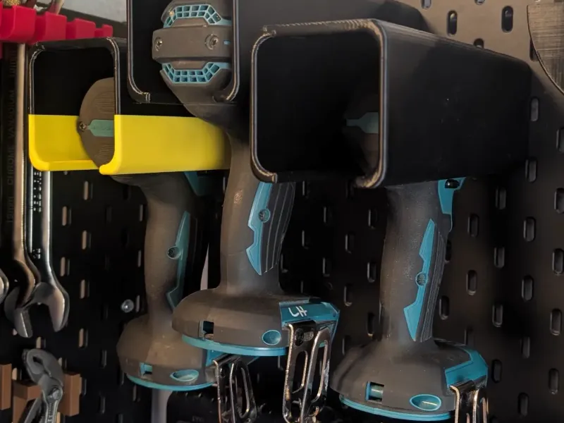 Makita cordless drill wallmoint for Ikea Skadis Pegbord