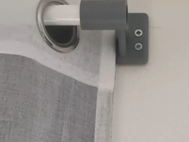 custom curtain rod bracket for window