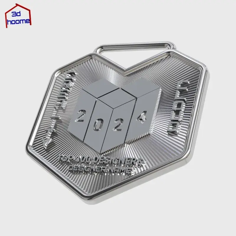 Creality Cloud Top 100 Designers of the Year 2024 Medal