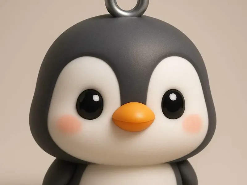 Penguin Keychain - Pingüino llavero