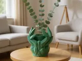 Geometric Deer Planter with-1