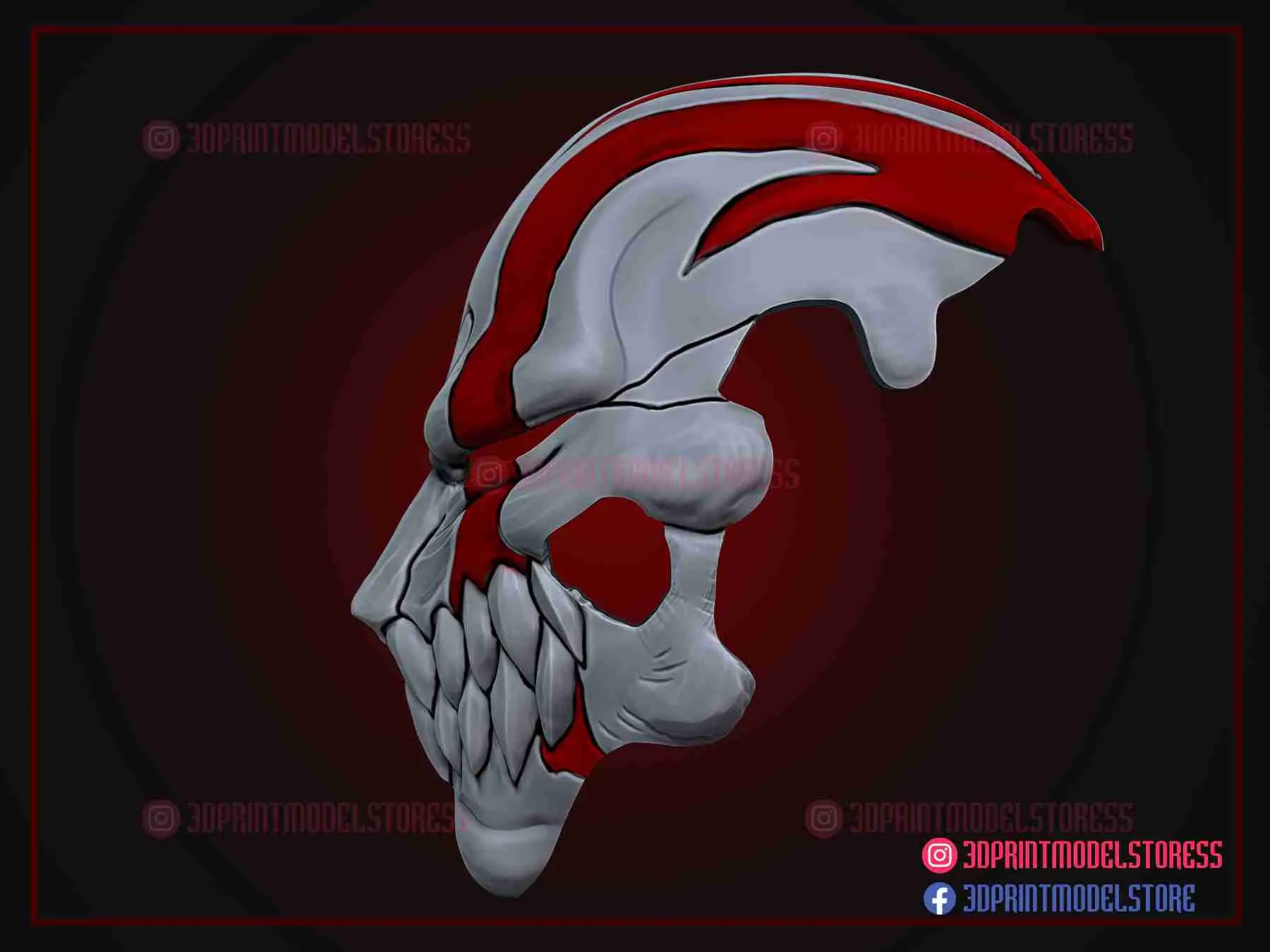 Bleach Ichigo Hollow Mask - Anime Cosplay Halloween Costume