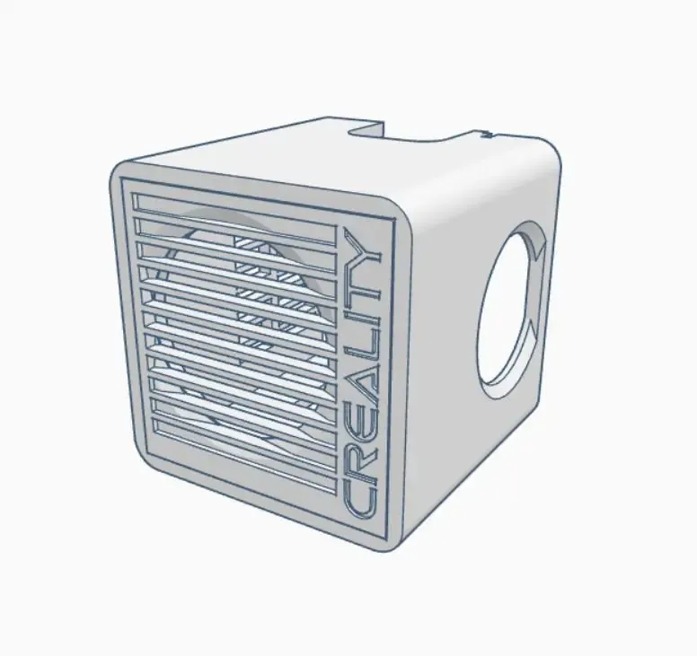 Creality Ender 3 V2 - Clean Shroud 2.0 (40x20mm Hot-End Lüfter,