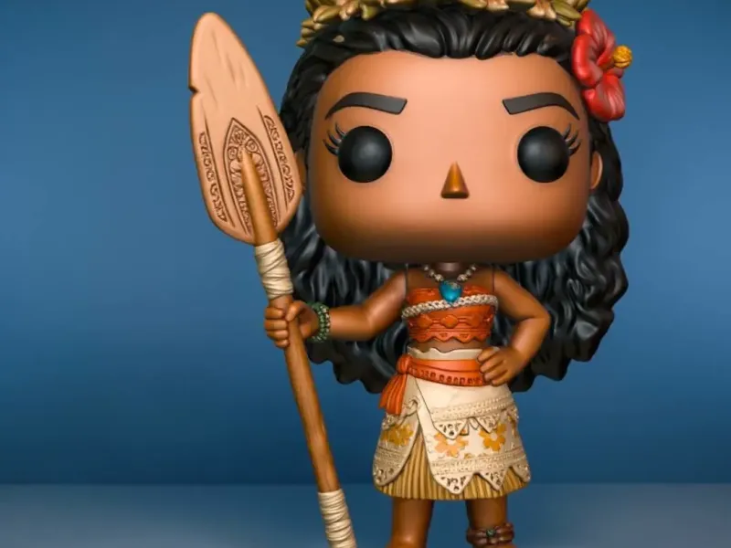 Moana Funko Style STL – Polynesian Princess Chibi Figure