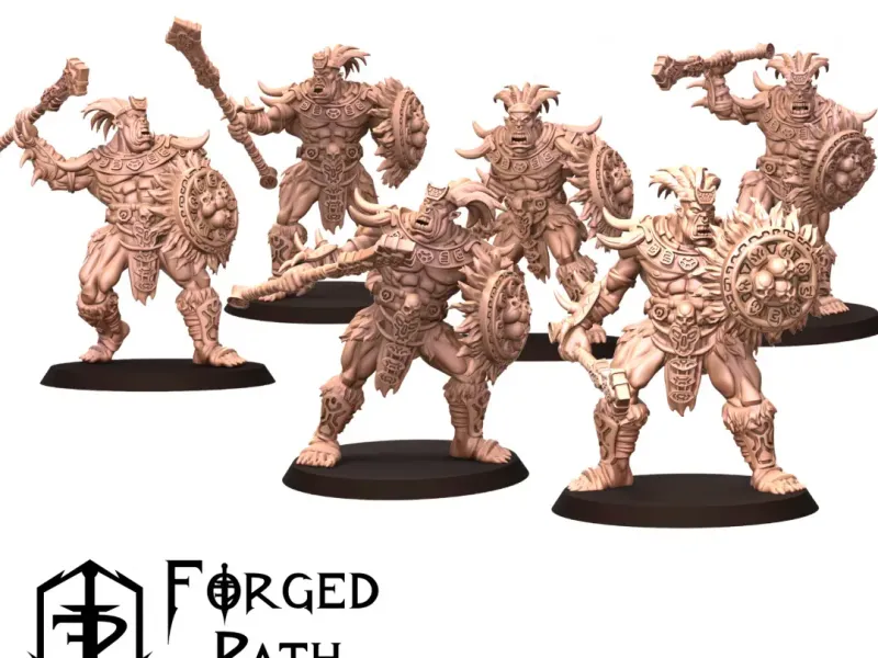 Dschungel Orks Speer und Schild Waffe