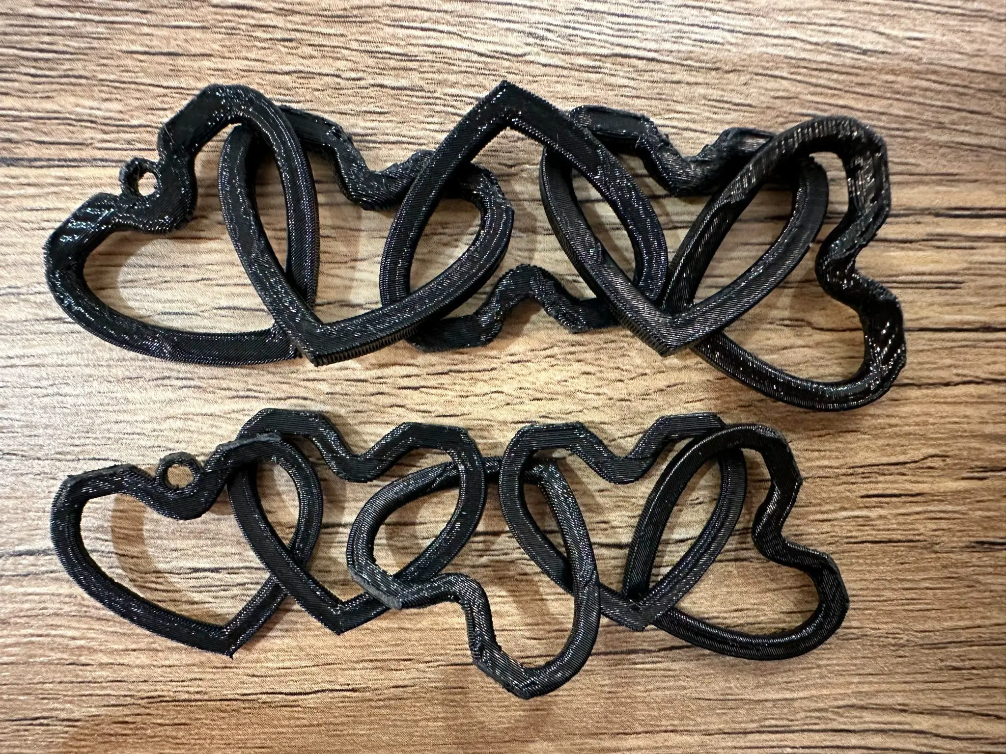 Keychain with hearts chain