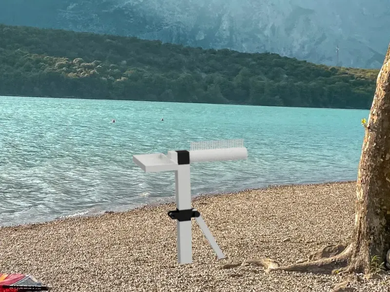 Pole for fishing accessories