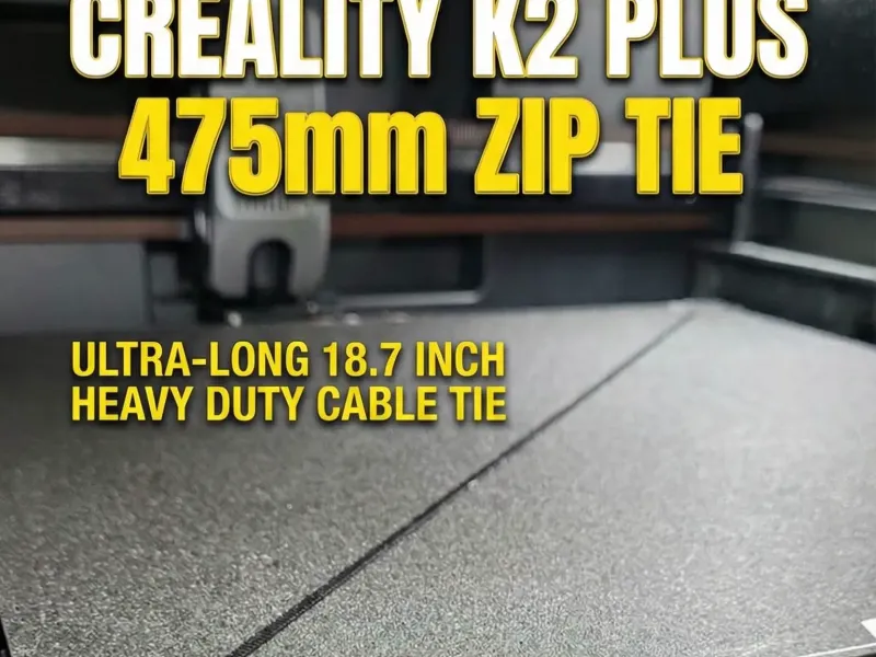 La brida de cremallera más larga: sujetador de servicio pesado de 475 mm (K2 Plus)