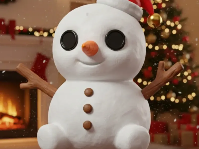 Christmas baby snowman

