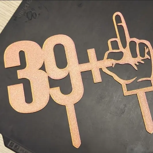 39+1 birthday topper